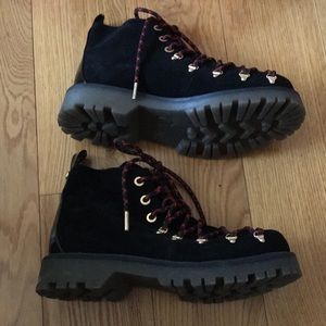 Sam Edelman Circus “Kane” Black suede hikers, Size 7, like new!